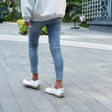 Celya | Beige Buckle Moccasins
