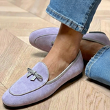Genevieve | Green Bow Ballet Flats