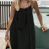 Noelle | White Open-Back Slip Dress