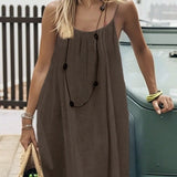 Noelle | White Open-Back Slip Dress