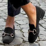 Eden | Black Horsebit Loafers