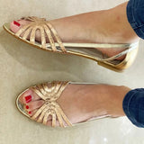 Eleonore | Gold Strappy Sandals
