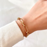 Marisa – Gold Bracelet with Delicate Double Structure