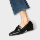 Marielle | Beige Chain Loafers