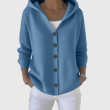 Phoebe | Pink Hooded Cardigan