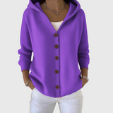 Phoebe | Pink Hooded Cardigan