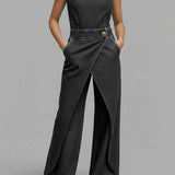 Ilse | Sleeveless Denim Jumpsuit