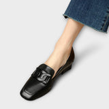 Marielle | Beige Chain Loafers