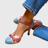 Solene | Blue High Heel Sandals