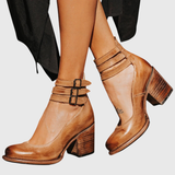 Nina | Brown Heeled Sandals