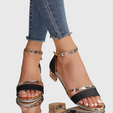 Alison | Black Heeled Sandals
