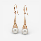 Vintage Gold Pearl Earrings