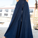 Maeve | Dark Blue Wide-Leg Jeans