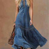 Stella | Sleeveless Denim Mermaid Dress