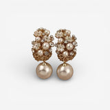 Elegant Flower Pearl Earrings
