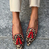 Gelly | Leopard Red-Tassel Loafers