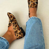 Gia | Leopard Buckle Flats