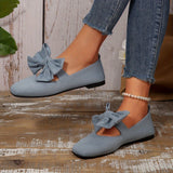 Andrea | Beige Bow Ballet Flats
