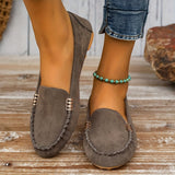 Kaia | Teal Stitched Moccasins