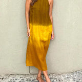 Heather | Brown Ombre Sleeveless Dress