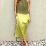 Heather | Brown Ombre Sleeveless Dress