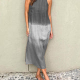 Heather | Brown Ombre Sleeveless Dress