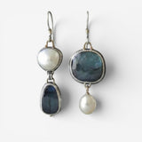 Vintage Blue Natural Stone Earrings