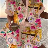Rosella | Floral Patchwork Shirt & Shorts Set