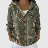 Orla | Olive Ditsy-Floral Cardigan