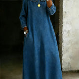 Claire | Denim Dress with Peter Pan Collar