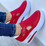 Jasmine | Blue Cut-Out Slip-Ons