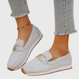 Susie | Buckle Knit Loafers