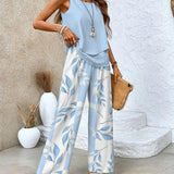 Jemie | Cream Layered Trouser Set