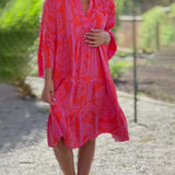 Joyce | Pink Paisley Tunic Dress