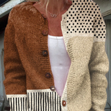 Mila | Brown Polka-Dot Cardigan