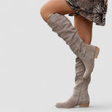 Elodie | Beige Western Boots