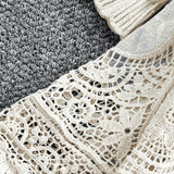 Rosalie | Ivory Crochet-Lace Tunic Dress