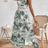 Lila | White Tropical Floral Dress