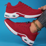 Lina | Red Air-Sole Sneakers