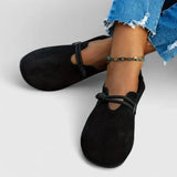 Anais | Beige Strap Ballet Flats
