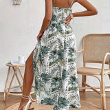 Lila | White Tropical Floral Dress