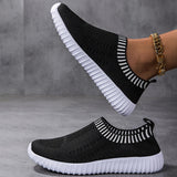 Lucienne | Black Knit Slip-Ons