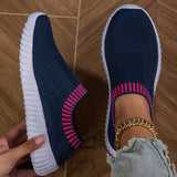 Lucienne | Black Knit Slip-Ons