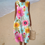 Flora | Multicolour Floral Midi Dress