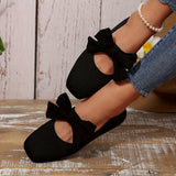 Andrea | Beige Bow Ballet Flats