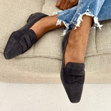 Odette | Charcoal Pointed Loafers