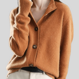 Grace | Ivory Collared Button Cardigan