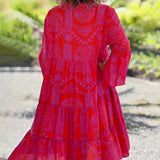 Joyce | Pink Paisley Tunic Dress