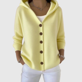 Phoebe | Pink Hooded Cardigan