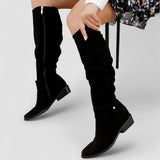 Madeleine | Beige Western Boots